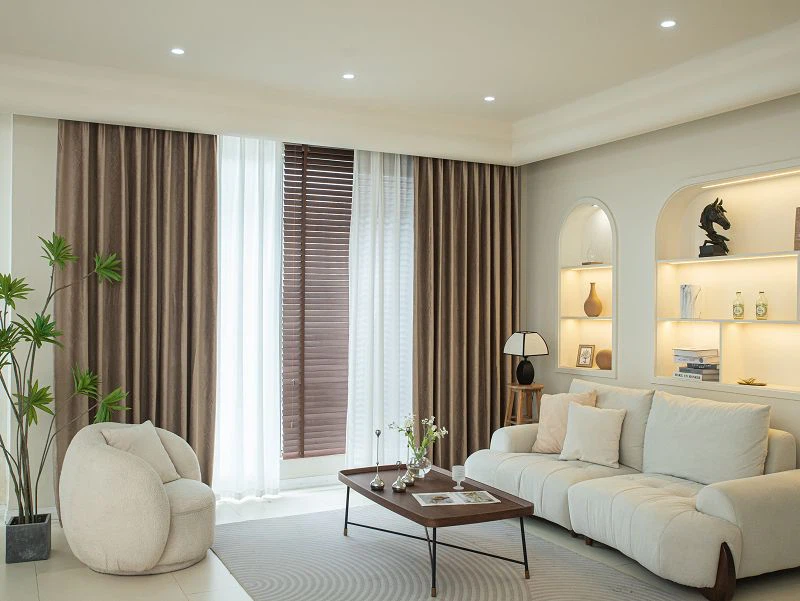 Čierna vlákna Holland Velvet Blackout Curtain s geometrickým elektrickým gravírovaním