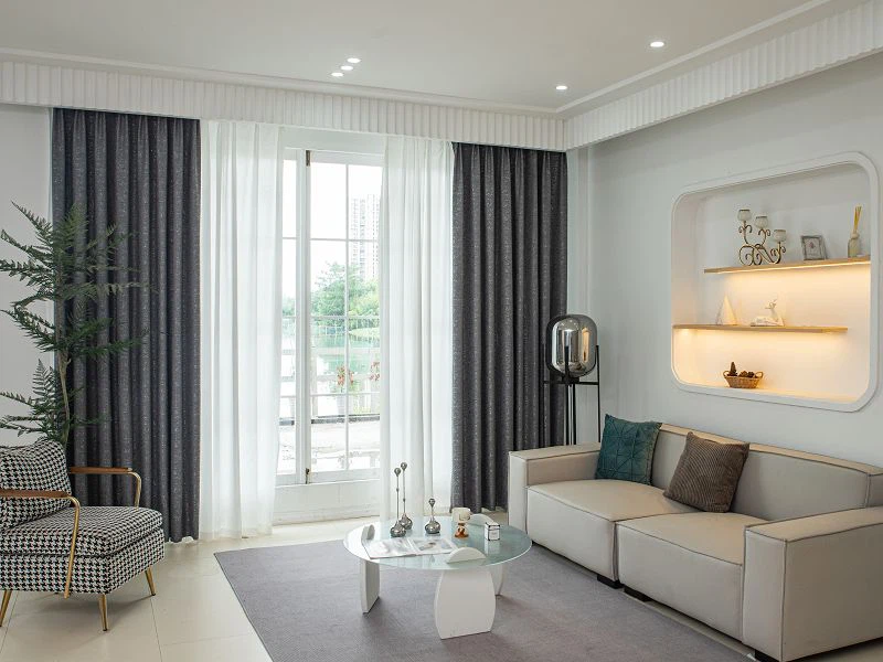 Katión Brushed Jacquard Curtain Tkanina